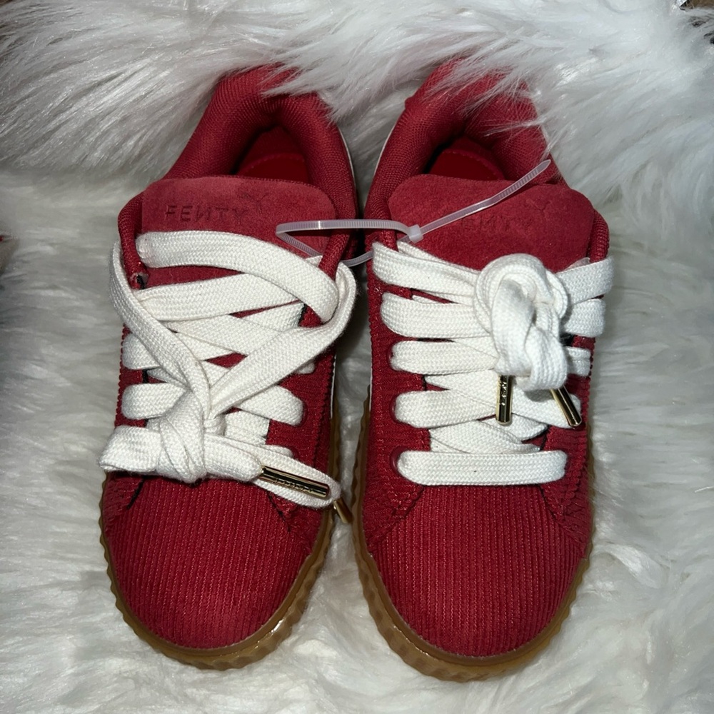 adidas Kids Red Sneakers with White Laces